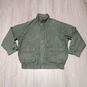 Greg Norman Collection Mens XL Olive Green Golf Bomber Field Jacket 2795